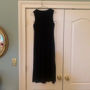 Black midi length dress